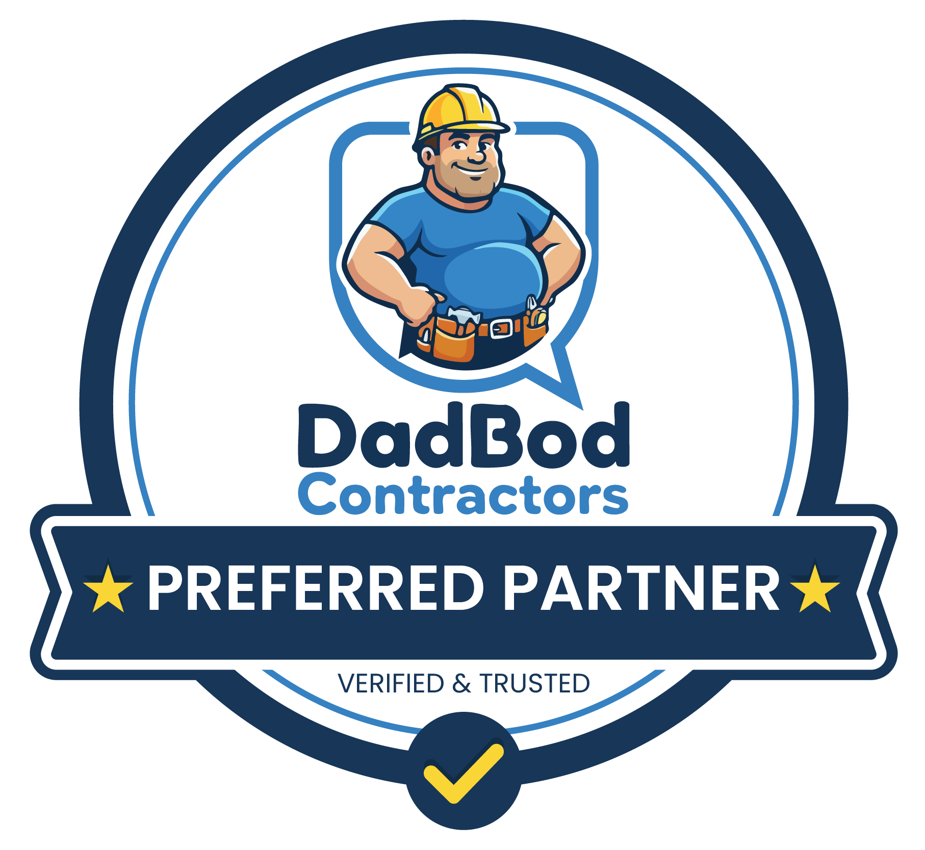 DadBod Contractors Preferred Partner Badge - Verified and Trusted